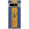 Barbados Flag Dark Wood Google Pixel 7 Pro Clear Case
